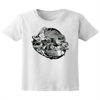 Lijepa crno-bijela koina majica za ribu žene - MIMage by Shutterstock, ženska velika