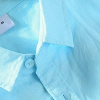 Entyinea muške košulje Oxford majice niz dugih rukava Redovna fit radna bluza svijetlo plava s