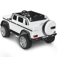 Topbuy licencirani Mercedes Benz 12V Electric Kid RC Vožnja baterije na automobilu na automobilu bijela