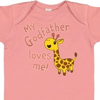 Inktastic moj kum voli - slatka žirafa poklon baby boy ili baby girl bodysuit