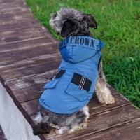 Pas kaput topla jakna za pse PET vjetrootporni kabel pamučni prsluk zimski kaput plavi l