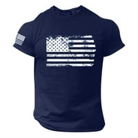 Huachen muns dana za neovisnost T-majice USA Zastava Grafičke majice kratki rukav američki patriotski