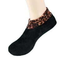 Ženske dom čarape Zimski topli Leopard Bed non kliznite kućni unutarnji toplotni čarapi
