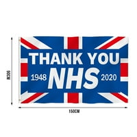 Wanyng NHS Love podržava 90x You NHS banner podrška Zahvaljujući se na dekoraciji zastave i visi, jedna veličina