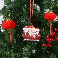 Tukinala Božićni ukras Xmas Tree Viseći ukrasi Obiteljski božićni poklon personalizirani ukras Prilagođeni