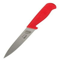 Meso crvena kuhinjska nož - 6 biftek i povrtnjak - oštri oštar šljunčani vrh, ravna ivica - boja kodirani