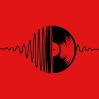 Muzika Vinil Boys Red Graphic Tee - Dizajn od strane ljudi s