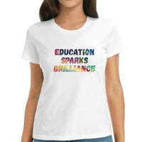 Naučite olovo i uspijevajte se vratiti u školske poklone Jedinstvene ženske grafičke majice - izrazite