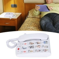Telefon za veliki gumb, lako izrađuje pozive Memorija Funkcija Big dugme Telefon Zamjenjive slike za starije osobe