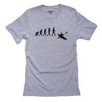 Urnebesna evolucija čovjeka kajaku na majici rijeke Muška siva majica