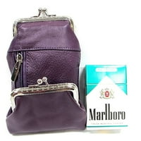 Držač za cigarete W sveghter ženske kožne cigarete 100s torbica torbica kovanica Cigargete novčanik uokvirene futrole 2,5 5. 2.5