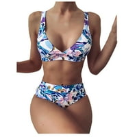 Zermoge Womens kupaći kostimi kupaći kostimi, žene bandeau zavoj bikini set push-up brazilski kupaći