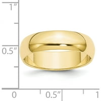 10k žuto zlato 10ky pola okrugle veze veličine 12. Izrađeno u Sjedinjenim Državama 1hr060-12.5