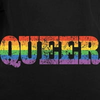 Cafepress - Retro Queer Ženska tamna majica dugih rukava - Ženski grafički dugi rukav, Ležerne prilike