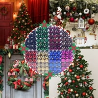 Njspdjh visi božićni ukrasi s božićnim kuglicama božićne kugle ukrase razbijaju se otklonjene kuglice za ukrašavanje božićnog stabla