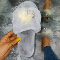 DMQupv papuče za pranje za žene pamučne plišane komforne i ženske ženske papučene zimske zatvorene papuče