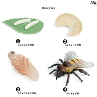 Anna Simulacija životinjskih insekata Model figure pčele pčele pvc lutke Obrazovne igračke poklone