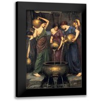 Waterhouse, John William crni moderni uokvireni muzej umjetnički print pod nazivom - Danaides