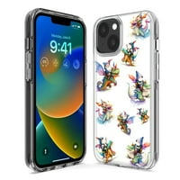 Apple iPhone PRO MA SOCK CLEAR HYBRID ZAŠTITNI TELEFONI TUŠINA STE STEPALNI BILA CARTONI GNOMES DRAGONS