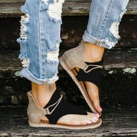 Mnycxen Žene Ljetne cipele sa cipelama sa zatvaračem Comefy Sandale Stanovi Lady Casual Beach Sandals