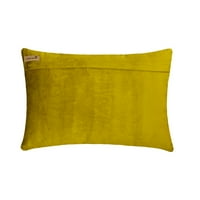 Dekorativni chartreuse Green 12 X20 ploč za lumbalni jastuk, baršunastog zrnganog jastuka, prugasti