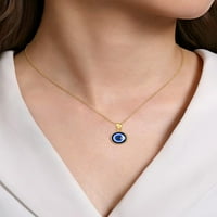 Silvora Gold Evil ogrlica ogrlica od srebrnog lanca Ogrlica plava oka Privjesak ogrlica Lucky zaštitni