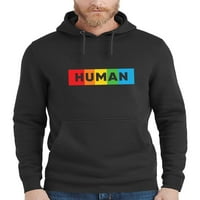 Muška dugačka ljudska f crna pulover duksev medij
