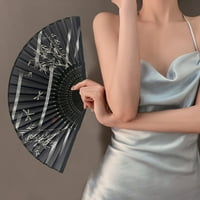 Ljetni sklopivi ventilator prenosiv kineski stil sklopivi ventilator sa reselom ručno oslikanim cvjetnim