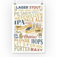 Piva Michigana, tipografija