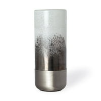 Mercana izdržava elegantnu vazu sa bijelim, bronzanim i srebrnim završetkom 67944