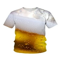 Sanviglor Muške Oktoberfest T majica Crew Crw Tee Pivo tiskani ljetni vrhovi labavi fit pulover Bluza Style 2xl