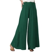 Ženska modna casual elastična struka labave hlače pune dužine