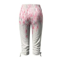 Voncos casual pantalone za žene na prodaju - lagana temmska kontrola cvjetnih vitkih pantalona