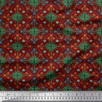Soimoi pamučna kambrička tkaninska listova, cvjetna i quatrefoil damask ispis tkanina od dvorišta široko