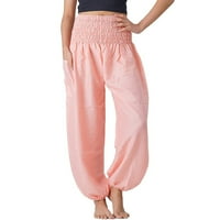 HGW hlače za žene udobne boho hlače labave joge hlače hipi pidžama lounge boho pidžama hlače plus veličine
