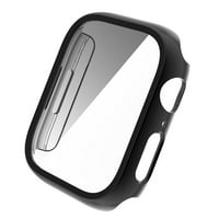 Čvrsti slučaj sa ultra čistom zaštitnikom za zaštitu od jakih stakla za Apple Watch seriju - crna