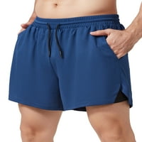 Lixada muškarci Sportske kratke hlače sa oblogom 2 u džepu sa ručnik ručnike Brze suhe trke hlače za fitness