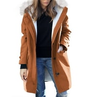 Cleance Žene Zimski kaputi Ženska topla parkanska jakna Zimski snježni kaput s poklopcem rukom