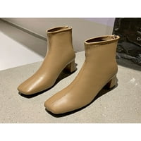Avamo dame čizme Square Toe Boots Ankles Boots Casual moda COOT Formalno Zimski čizmi Rad prozračne