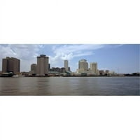 Zgrade gledane sa palube Alžir Ferry, New Orleans, Louisiana, SAD Poster Print
