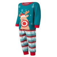 SUNISERY SNOWFLAKE ELK Print Christmas pidžama za porodicu