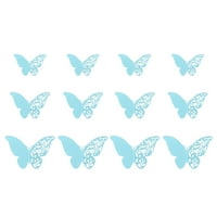 WOZHIDAOKE zidne naljepnice 3D Thredimentals Hollow Pearl Paper Butterfly zidna naljepnica Dekor sobe
