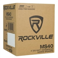 Rockville MS40W bijeli 4 200W zvučnici + hifonics pojačalo za ATV utv kolica