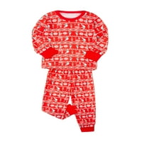 MA & Baby podudaranje porodičnih pidžama postavlja Božićnu PJ-ov čahuru dugih rukava i donjih salona