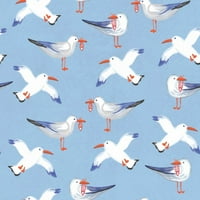 Primorski ptice uzorak II poster Print Farida Zaman