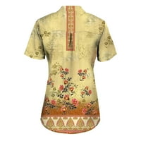 Feterrnal ženska majica kratkih rukava na vrhu majica na vrhu ljetne cvjetne ženske poslovne majice