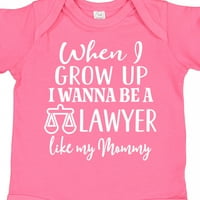 Inktastični budući advokat poput mame poklon baby boy ili baby girl bodysuit