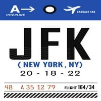 New York City, NY, JFK, prtljaga