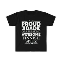 Ponosni tata finski spitz pas otac otac dan otac unise majica s-3xl