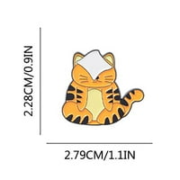Broo za žene Kreativne crtane mačke Little Tigrovi u obliku legure Brooch Slatka značka za farbanje